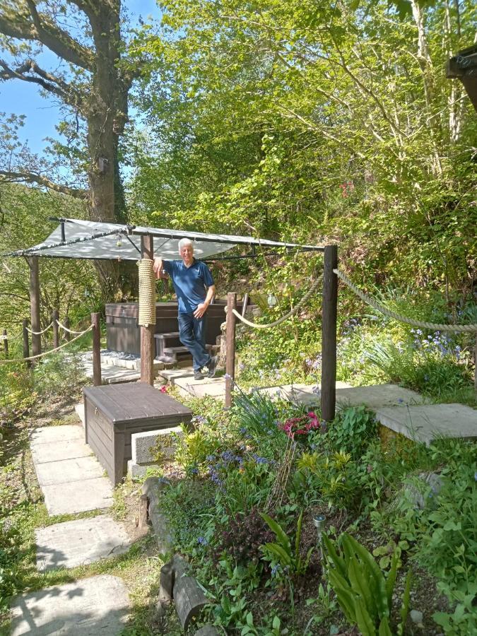 'Morris' The Shepherd'S Hut With Woodland Hot Tub Carmarthen Exteriör bild